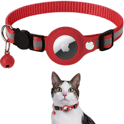 Cat GPS Tracking Collar Featuring Quick-Release Fastener and Enhanced Reflective Design for Nighttime Safety