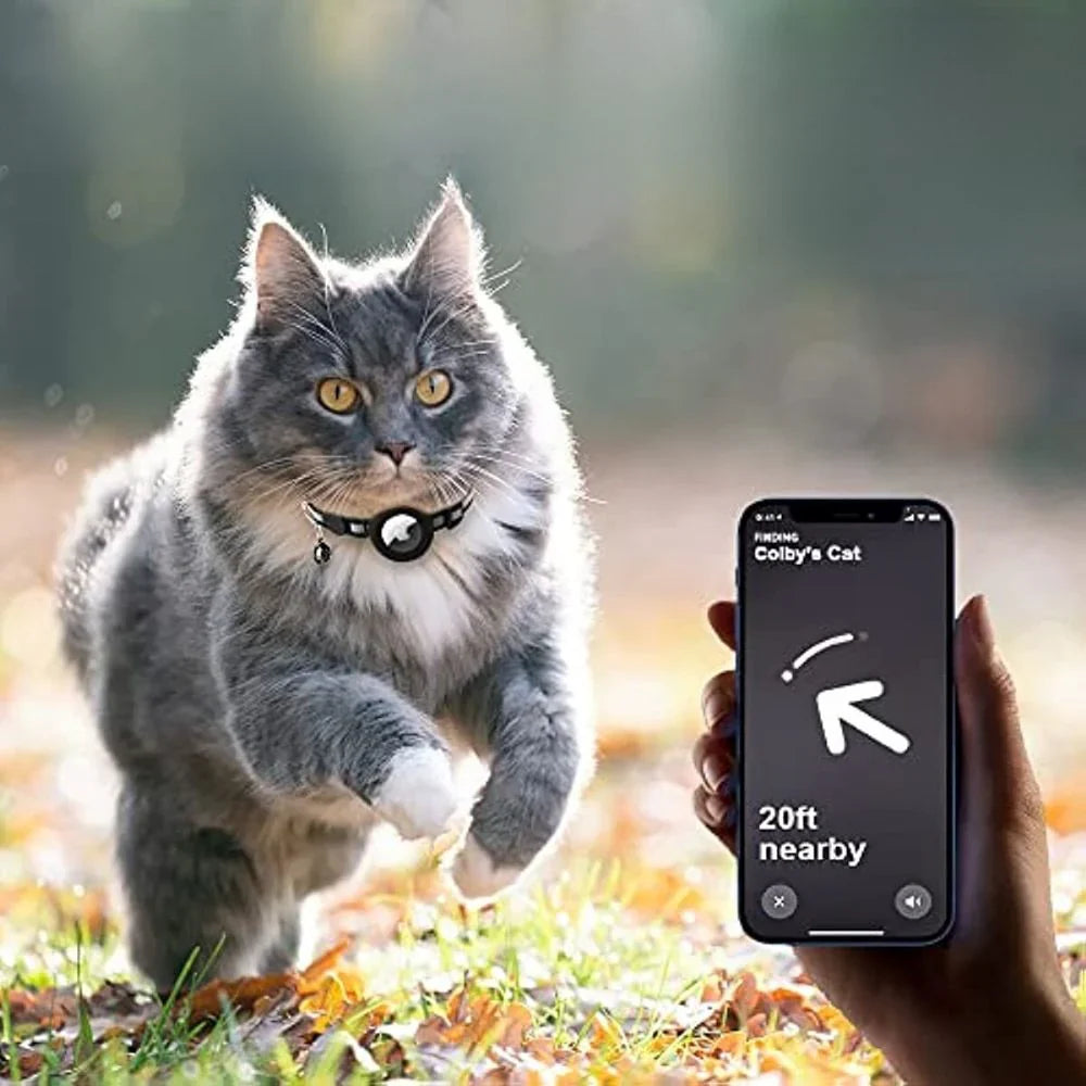Cat GPS Tracking Collar Featuring Quick-Release Fastener and Enhanced Reflective Design for Nighttime Safety