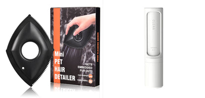 2-1 Reusable Pet Hair Remover Brush Lint Roller Portable Effective Self Cleaning Tool for Cat Dog Fur Hair Dust Removal Brush