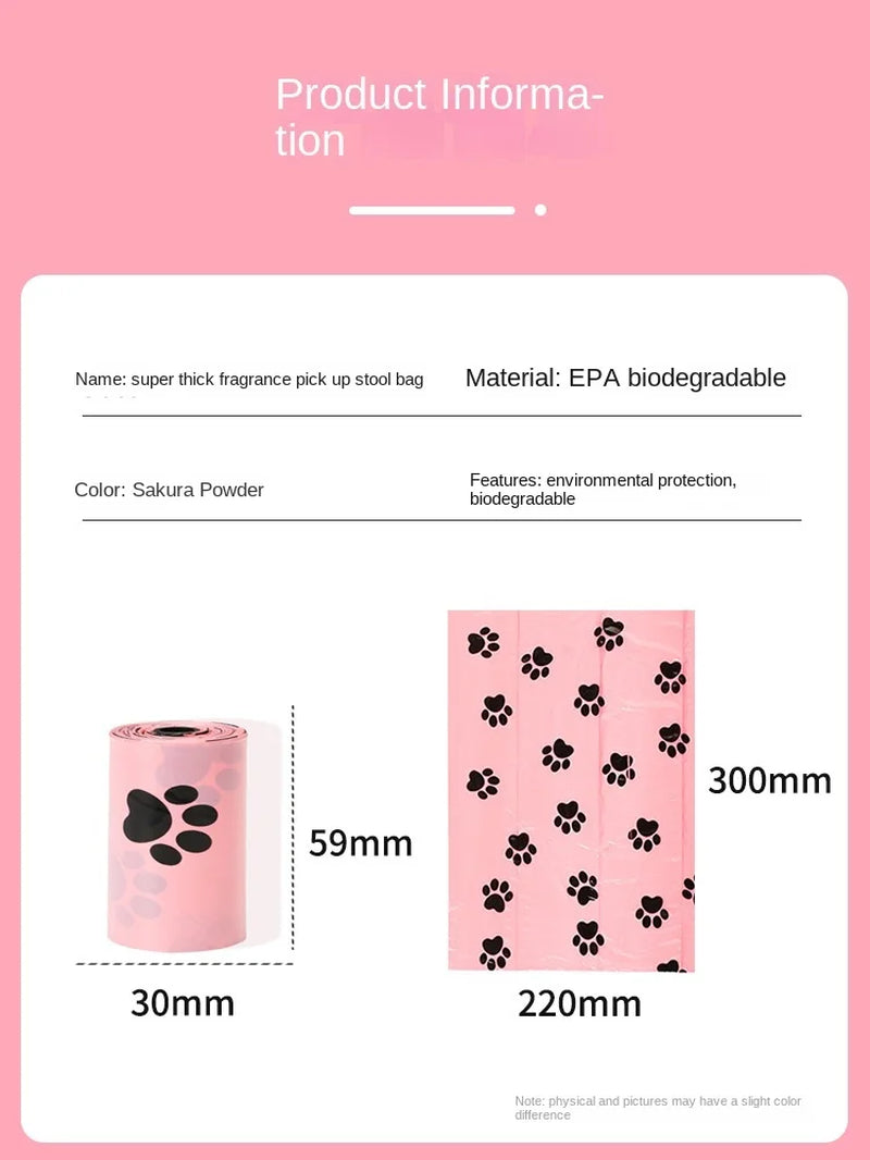 EPI Intensification Biodegradable Pet Waste Bags with Dispenser - Eco-Friendly Dog Cleaning Supplies
