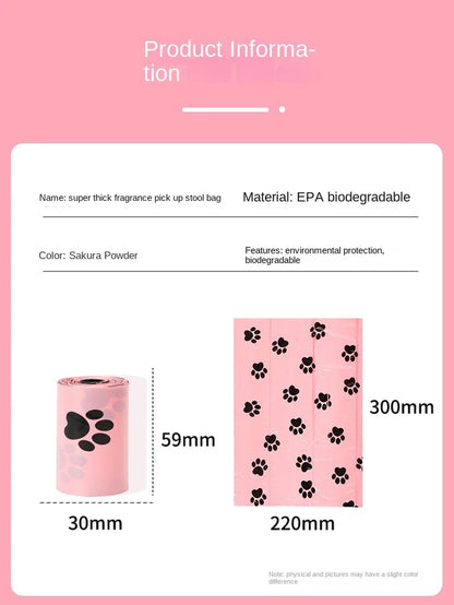 EPI Intensification Biodegradable Pet Waste Bags with Dispenser - Eco-Friendly Dog Cleaning Supplies